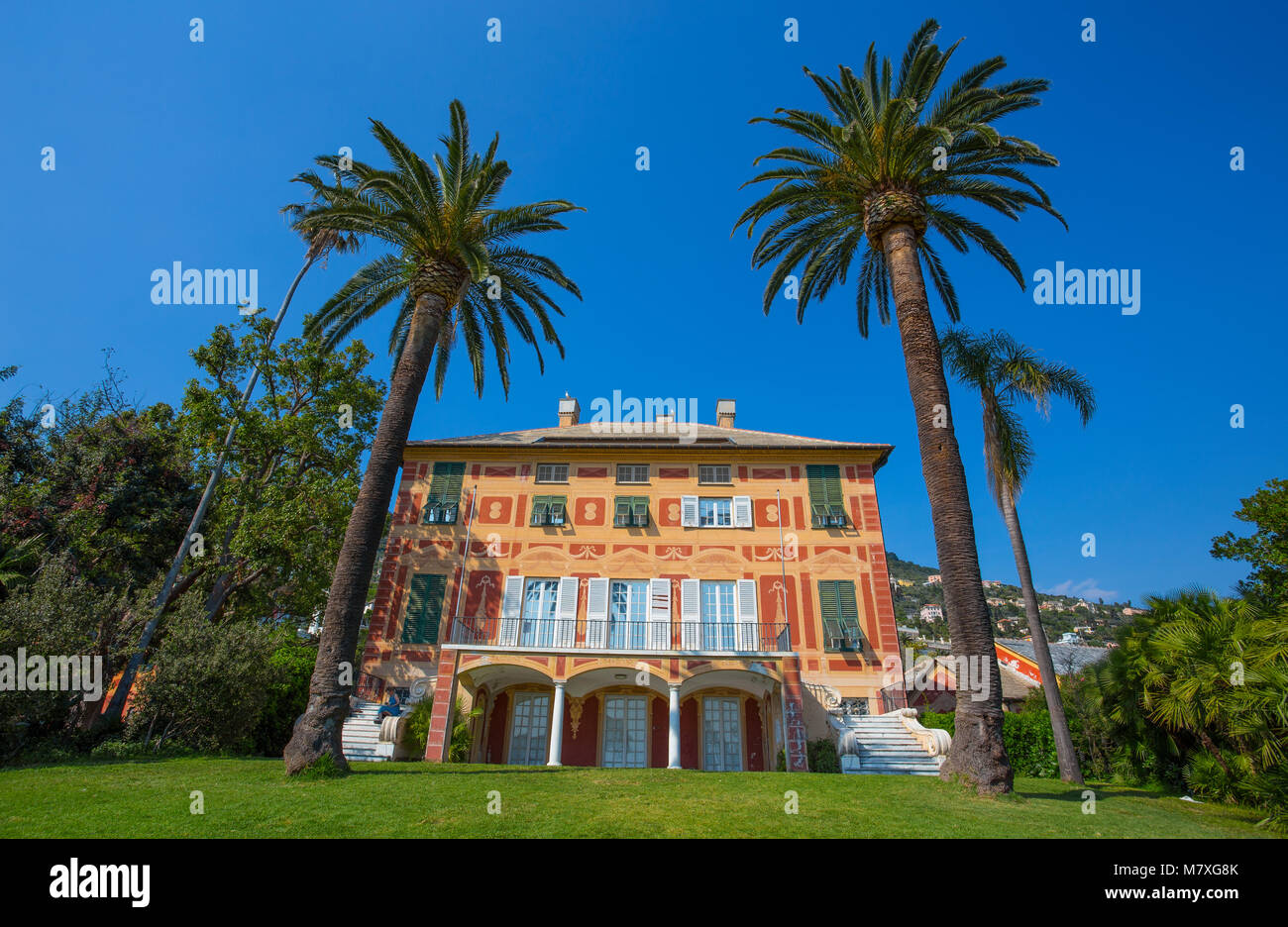 GENOVA NERVI, ITALY, MAY 25, 2017 Villa Grimaldi Fassio in Genoa