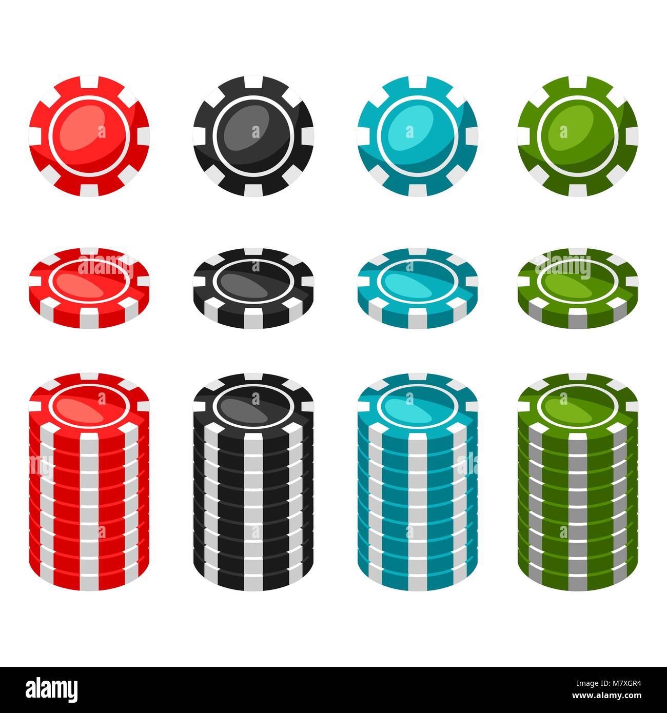 Stacks of gold coins on white background Stock Vector Image & Art - Alamy