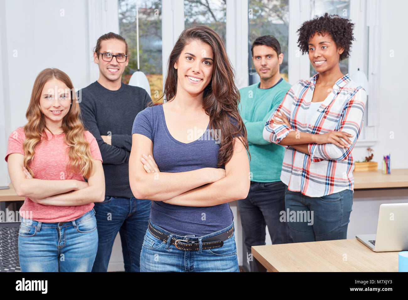 Proud woman female boss hi-res stock photography and images - Alamy