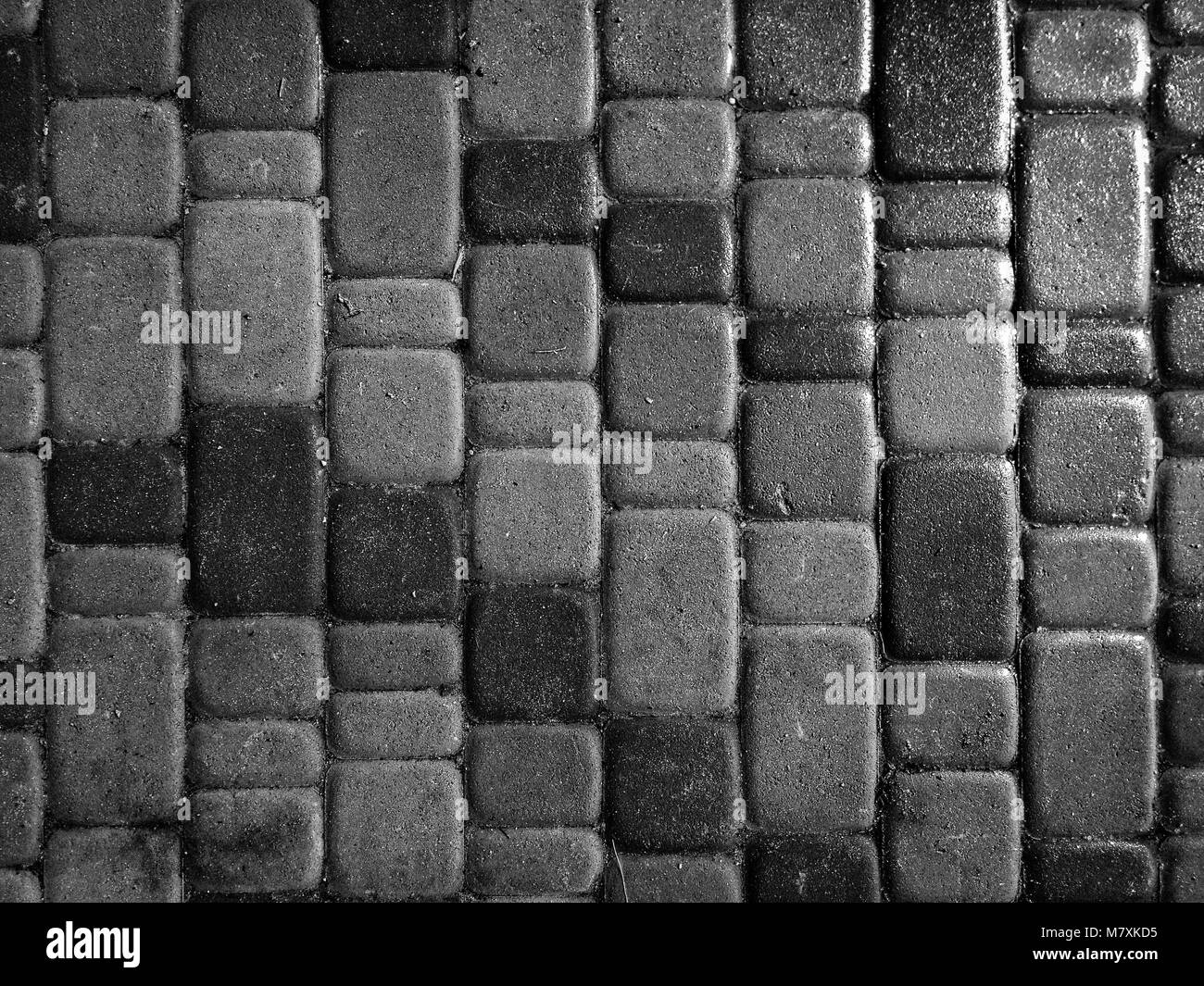 Paving stone texture Black and White Stock Photos & Images - Alamy