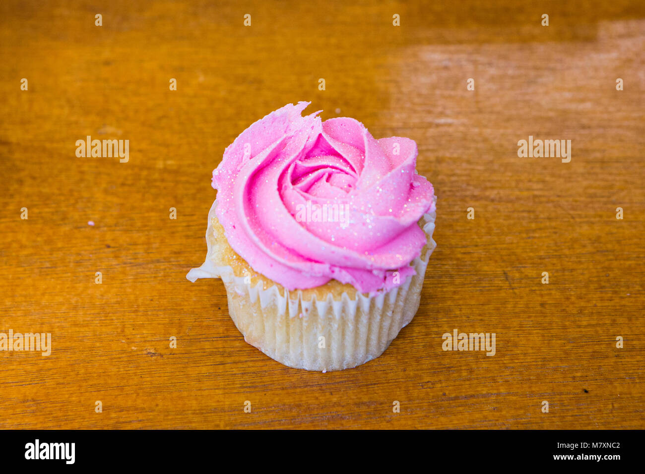pink mini cupcake Stock Photo