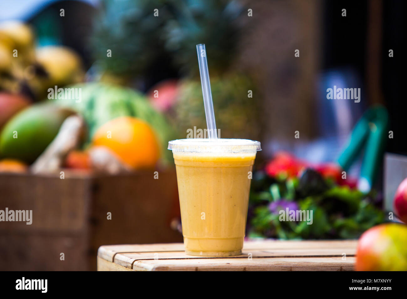 Street food healthy smoothie juice Stock Photo Alamy