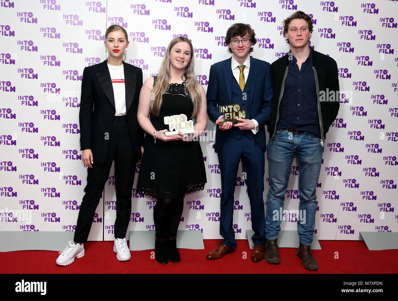 George Corfield Hermione Corfield (left) and George Mackay (right) alongside Emily ...