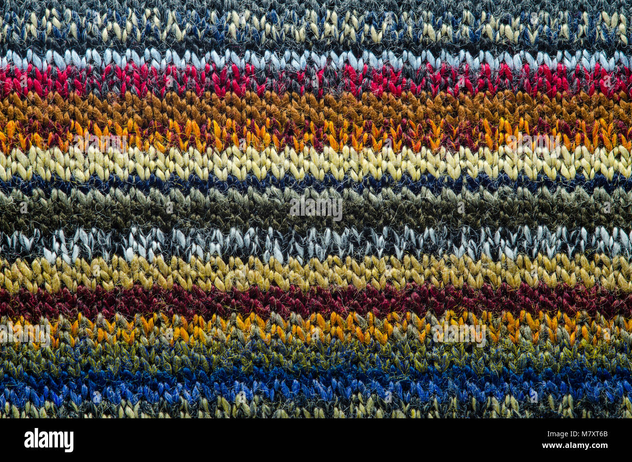 Colorful Knit Fabric Texture. Blank Background of Knitted Sweater Cloth ...