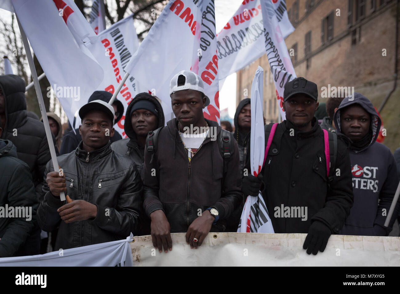 Anti-racist demonstration Featuring: Atmosphere Where: Macerata, Italy ...