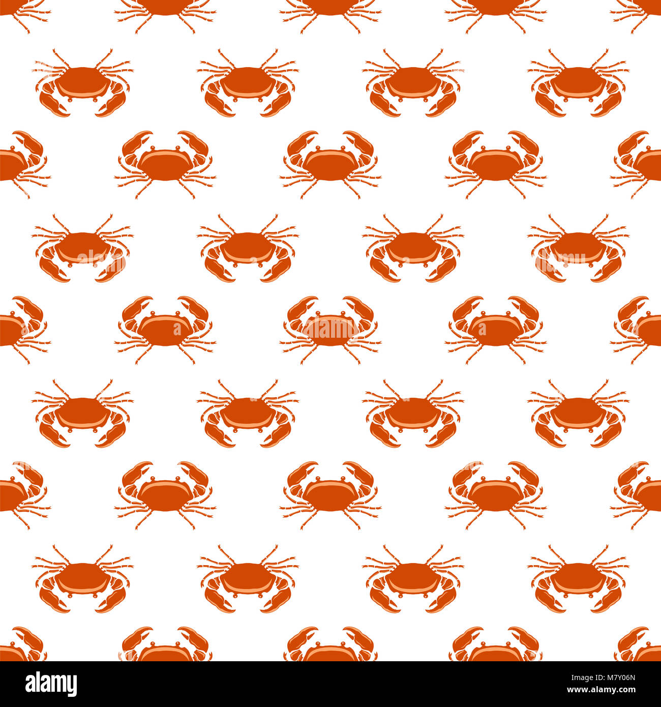 Seamless seafood pattern boiled hi-res stock photography and images - Alamy