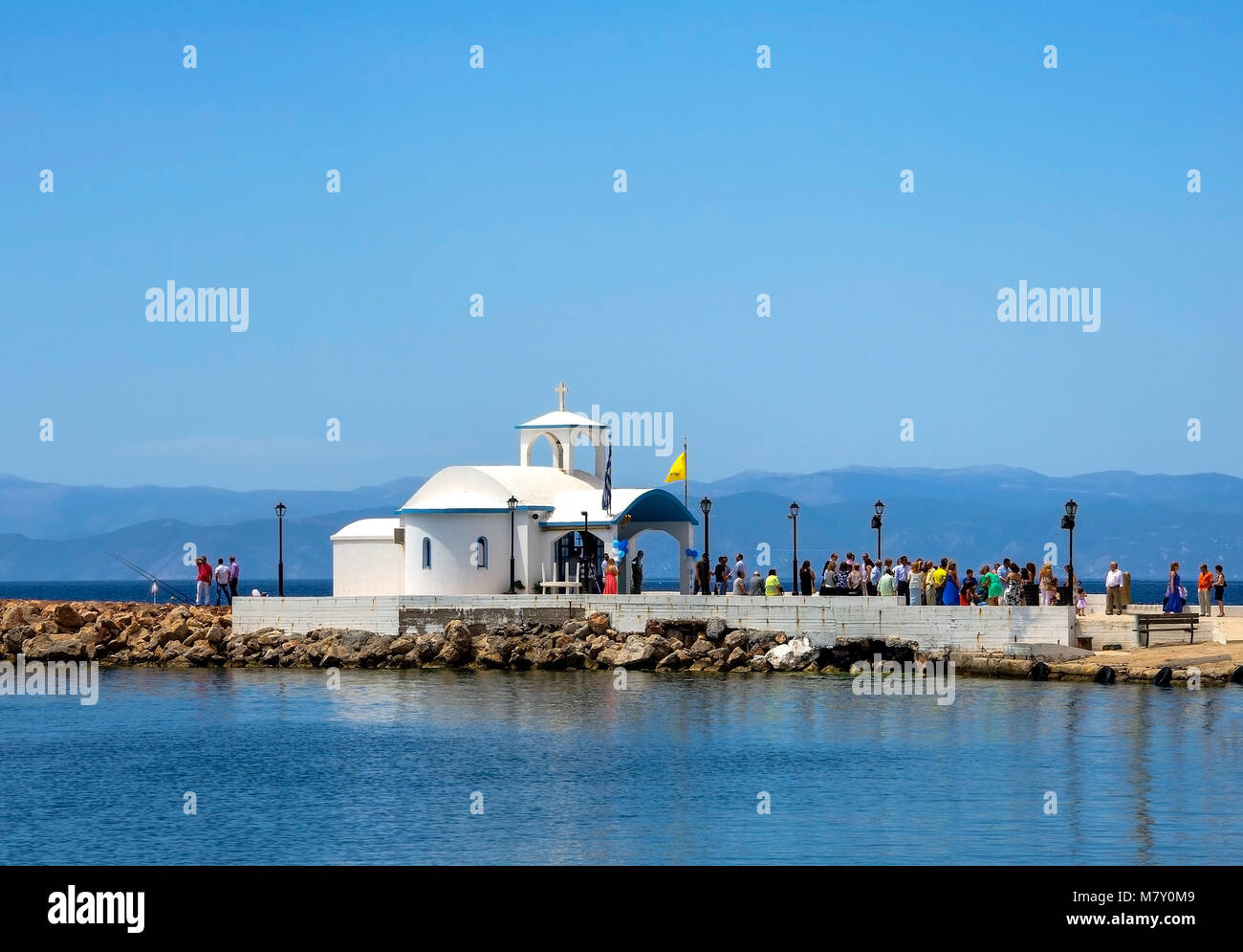 Greek Luxury Wedding Venue Stock Photos Greek Luxury Wedding