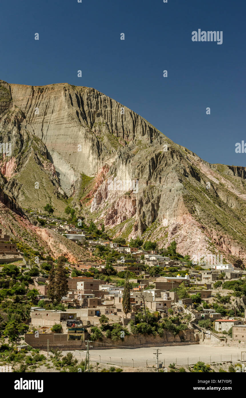 Iruya, small Andean village, very recondite, near Humahuaca, Argentina Stock Photo