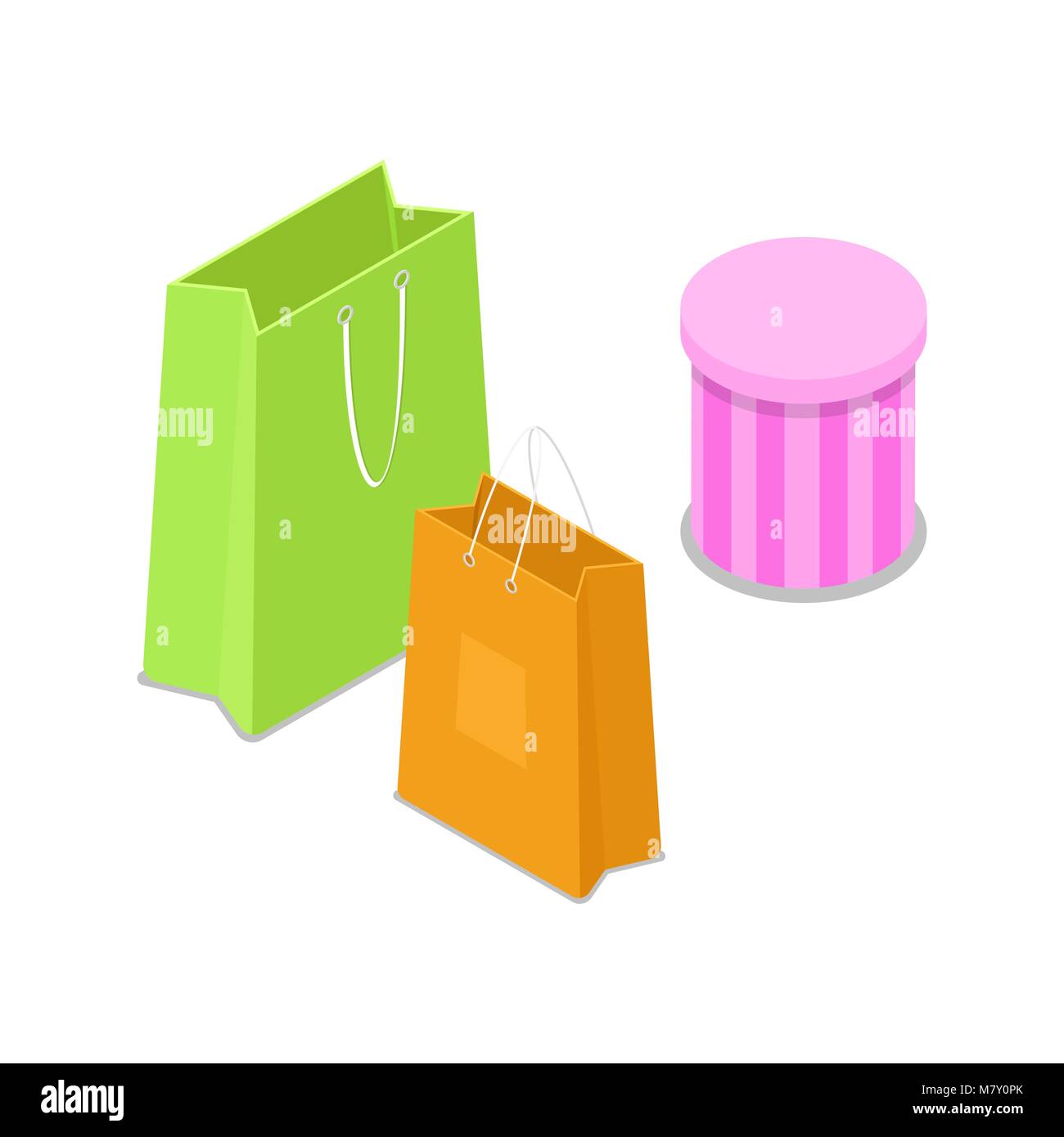 Shopping bag isometric 3D icon Stock Vector Image & Art - Alamy