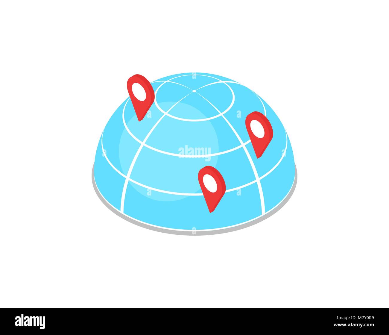 Worldwide delivery logistics isometric 3D icon Stock Vector Image & Art ...