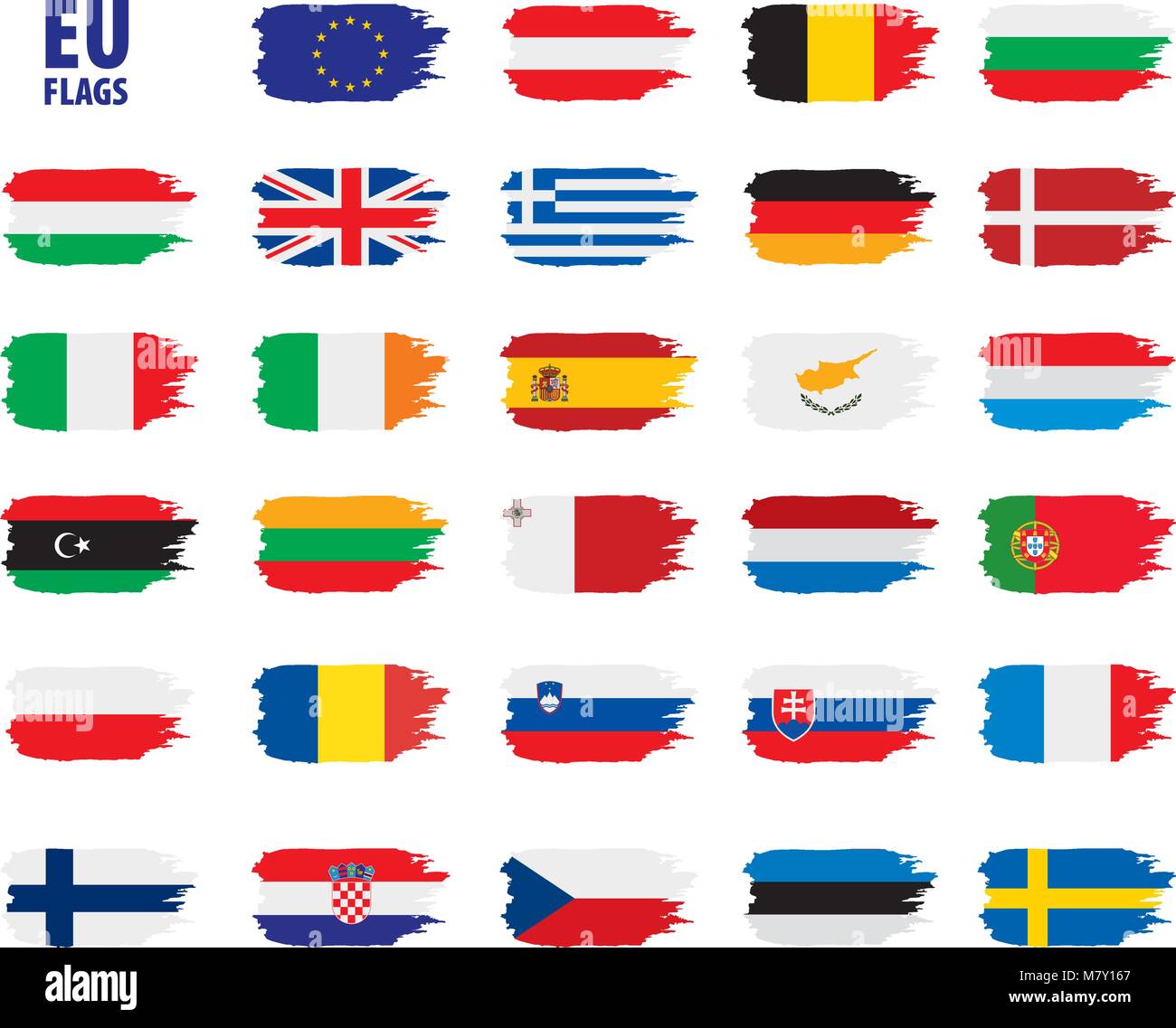 flags of the european union Stock Vector Image & Art - Alamy