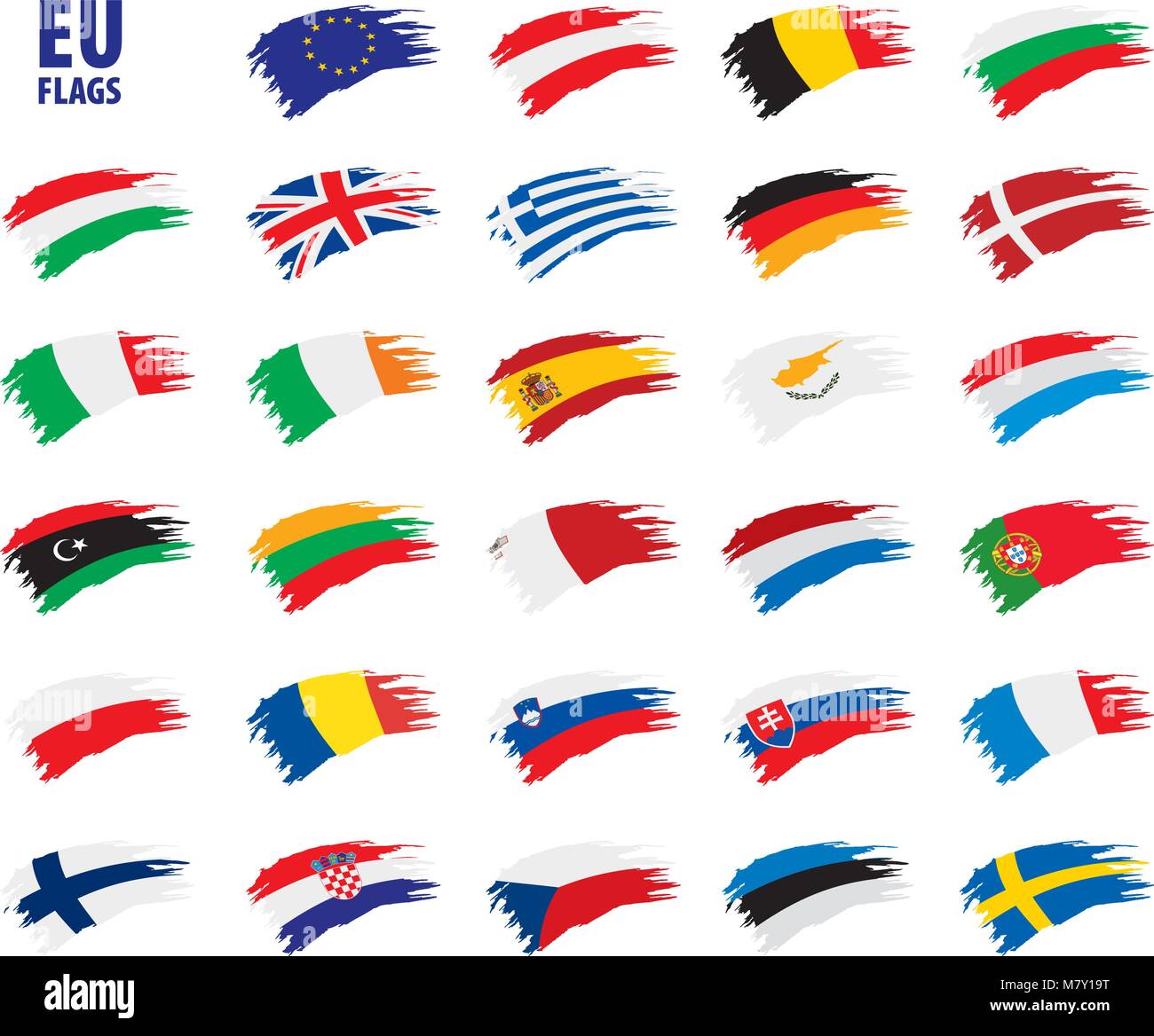 flags of the european union Stock Vector Image & Art - Alamy