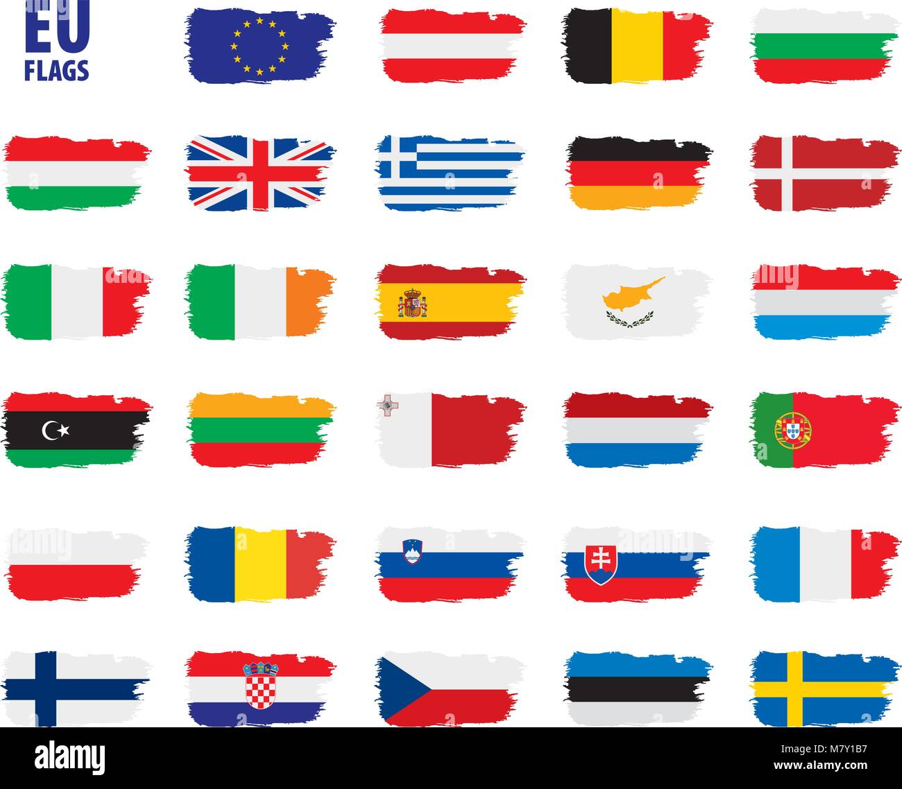 flags of the european union Stock Vector Image & Art - Alamy