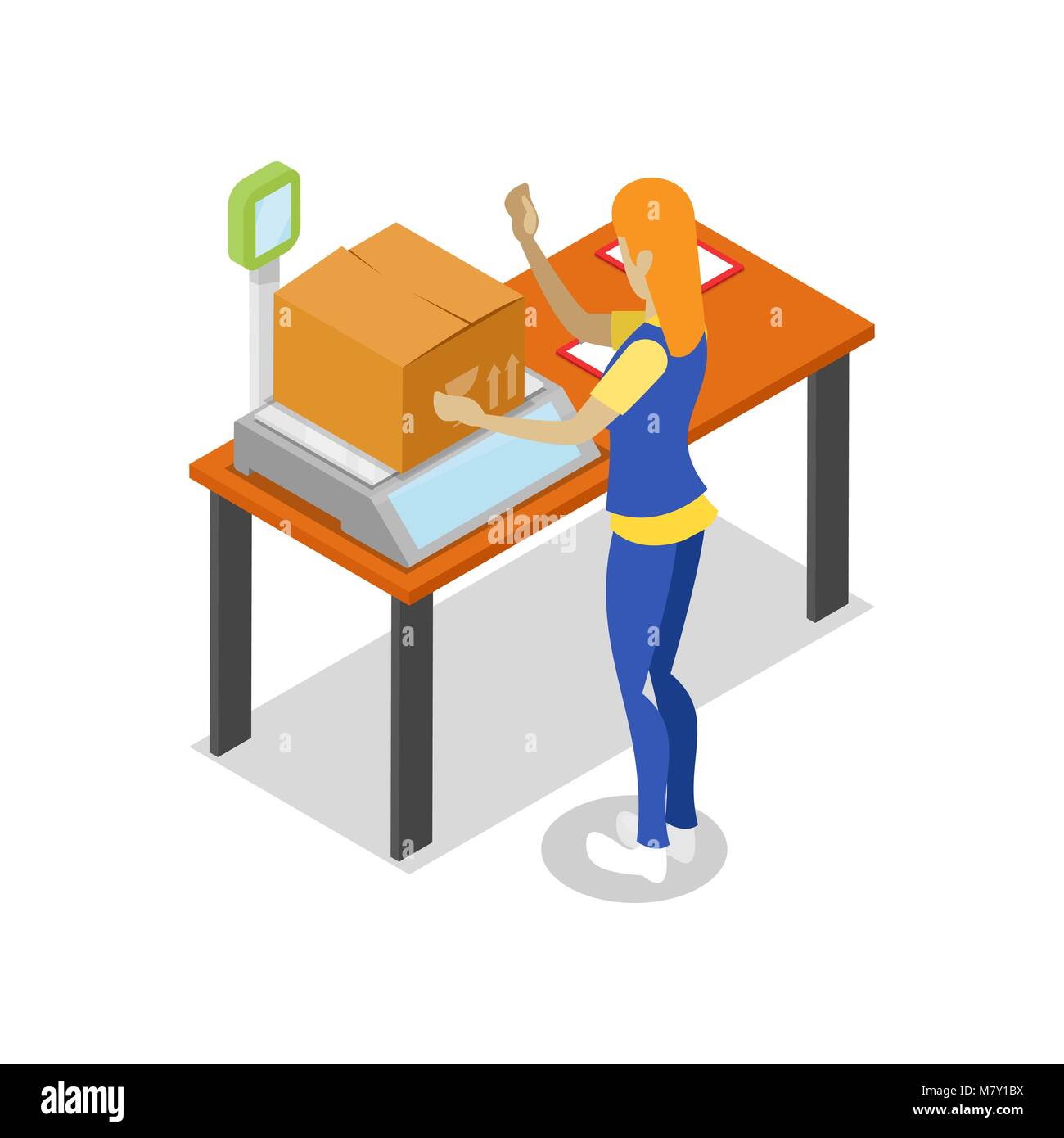 Warehouse logistics isometric 3D icon Stock Vector Image & Art - Alamy