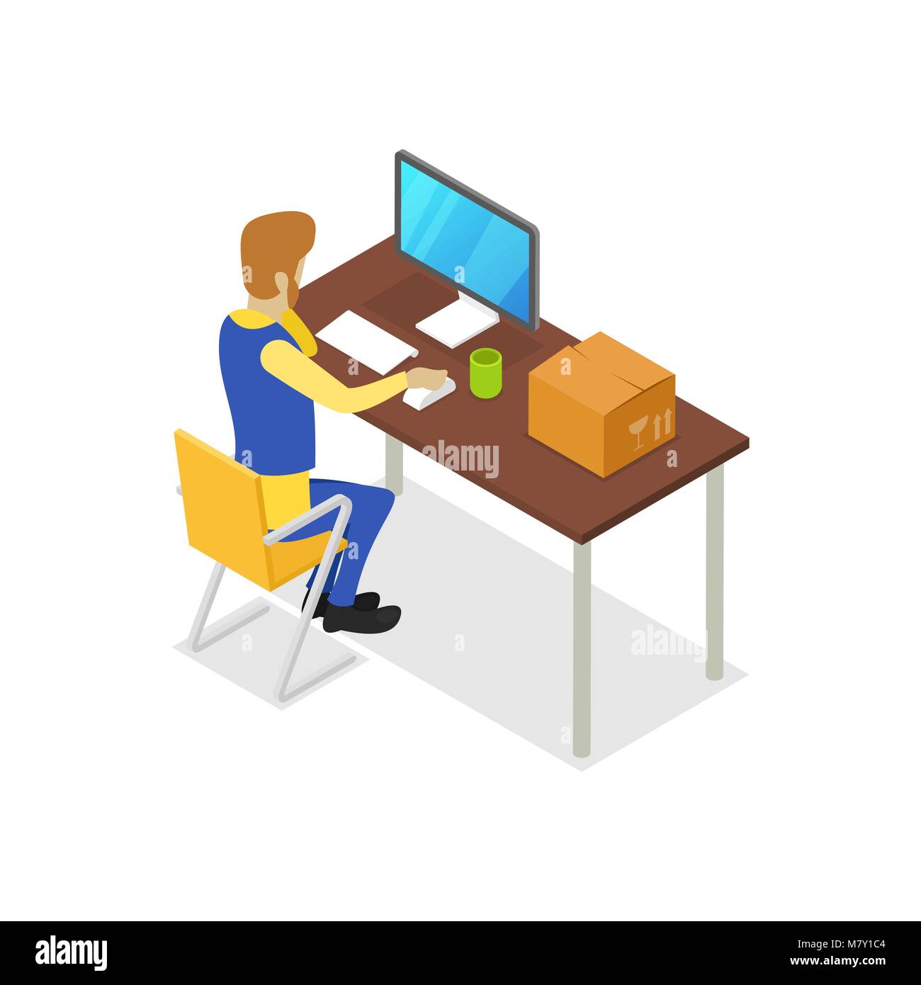 Warehouse logistics isometric 3D icon Stock Vector Image & Art - Alamy