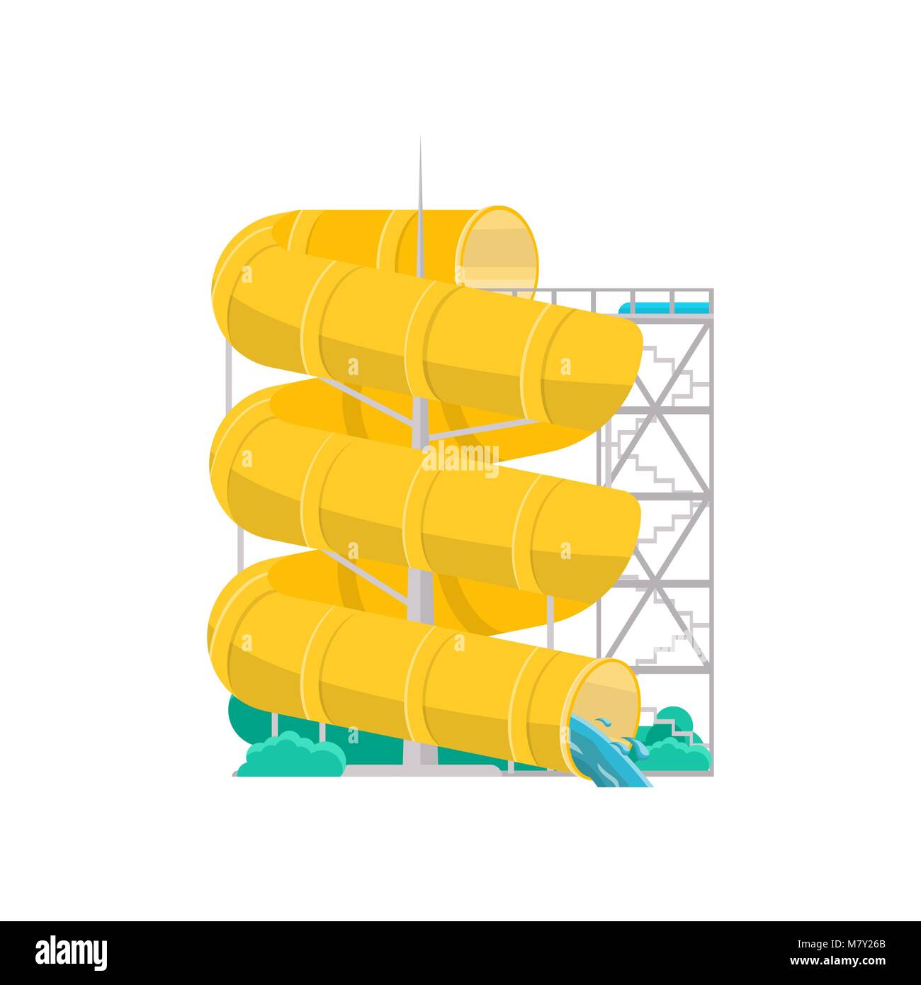 Beach amusement park Cut Out Stock Images & Pictures - Alamy