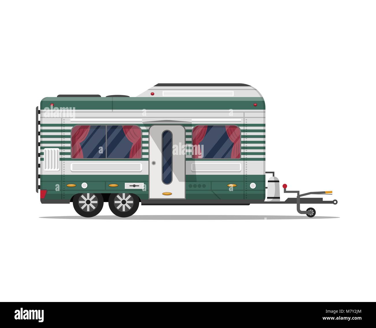 Trailer mobile house icon Stock Vector Images - Alamy