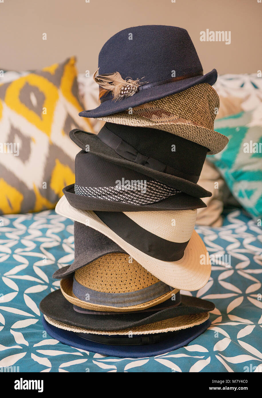 Stack Of Hats Stock Photos & Stack Of Hats Stock Images Alamy