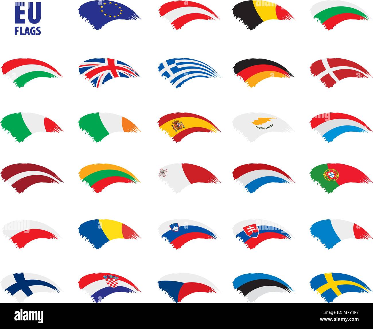 flags of the european union Stock Vector Image & Art - Alamy