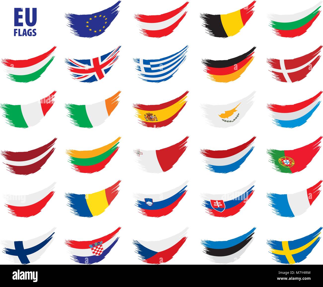 flags of the european union Stock Vector Image & Art - Alamy