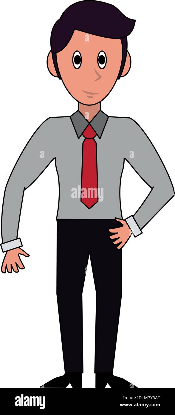 Businessman with suit cartoon vector illustration graphic design Stock ...