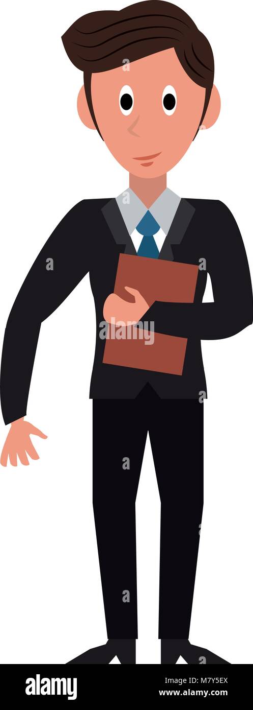 Businessman with suit cartoon vector illustration graphic design Stock ...