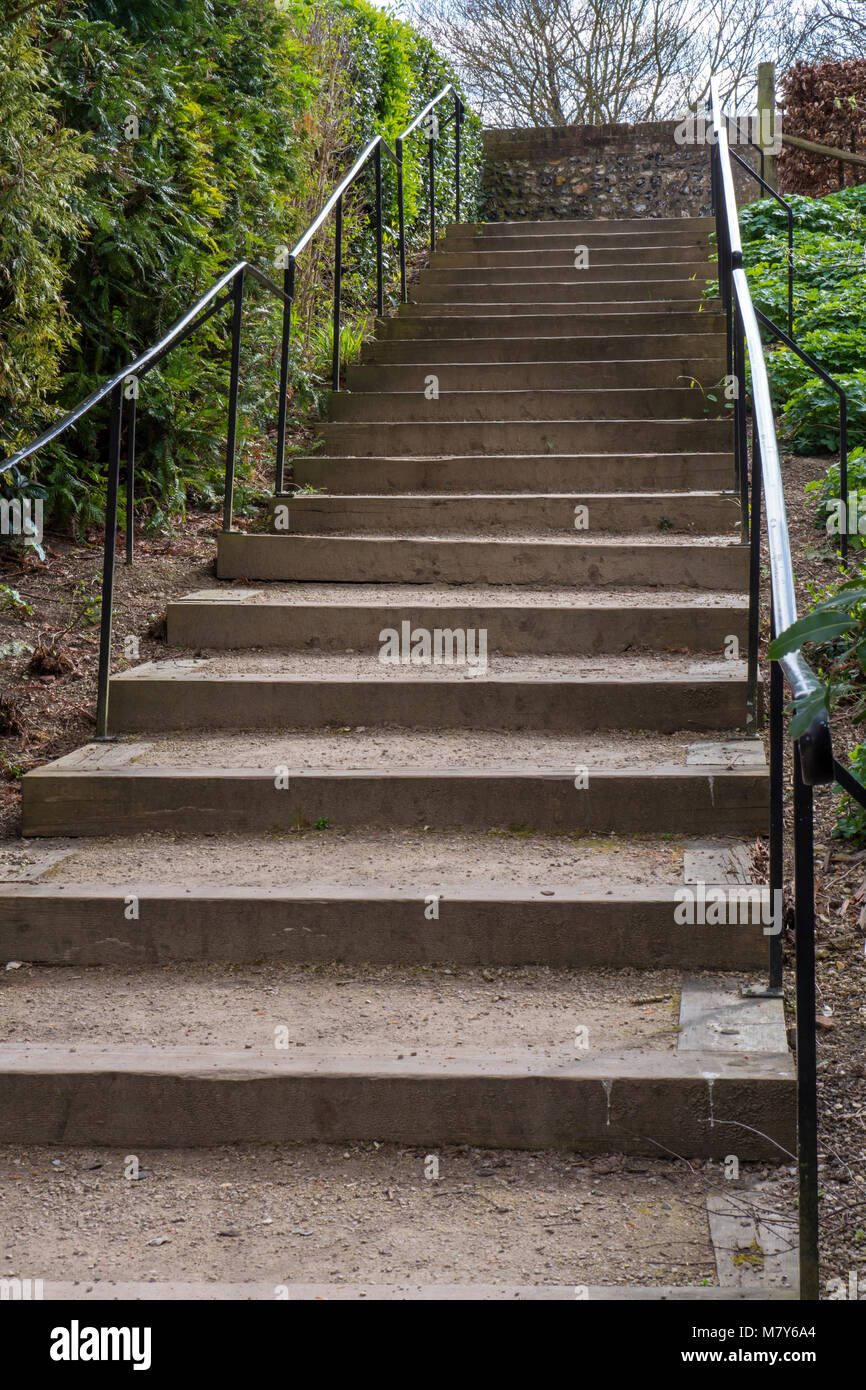 Stone staircase steps Stock Photo