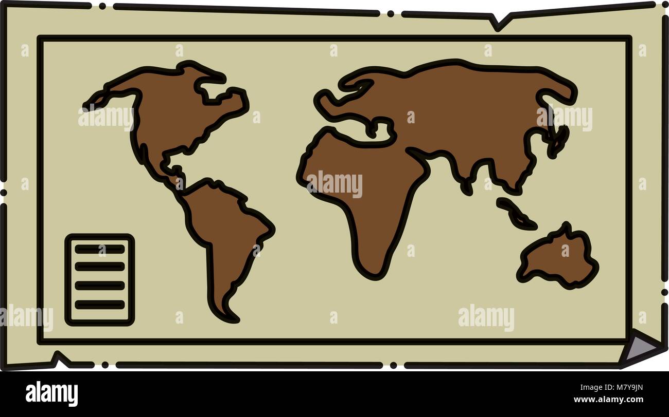 World map icon over white background, vector illustration Stock Vector ...