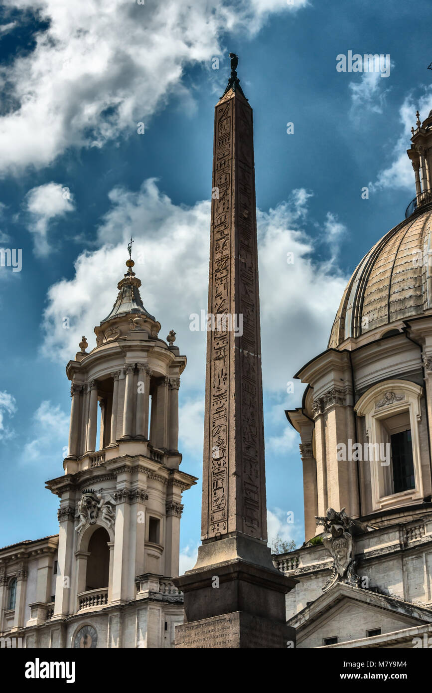 Piazza Navona Rom Stock Photo