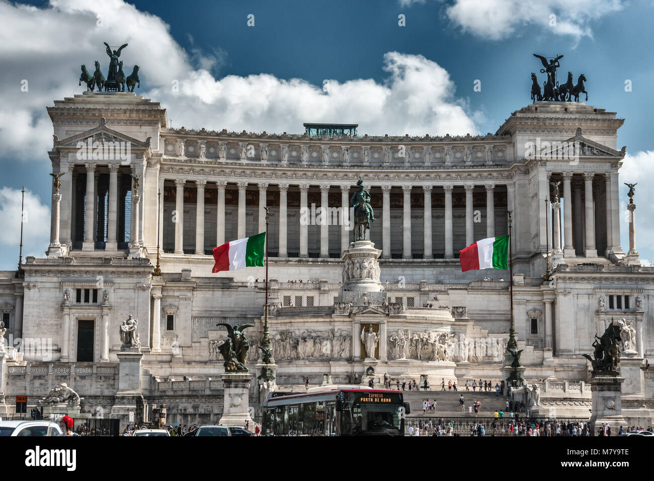 Vittoriano, National Monument Vittorio Emanuel, Piazza Venezia, Rome,  Lazio, Italy, Europe Stock Photo - Alamy