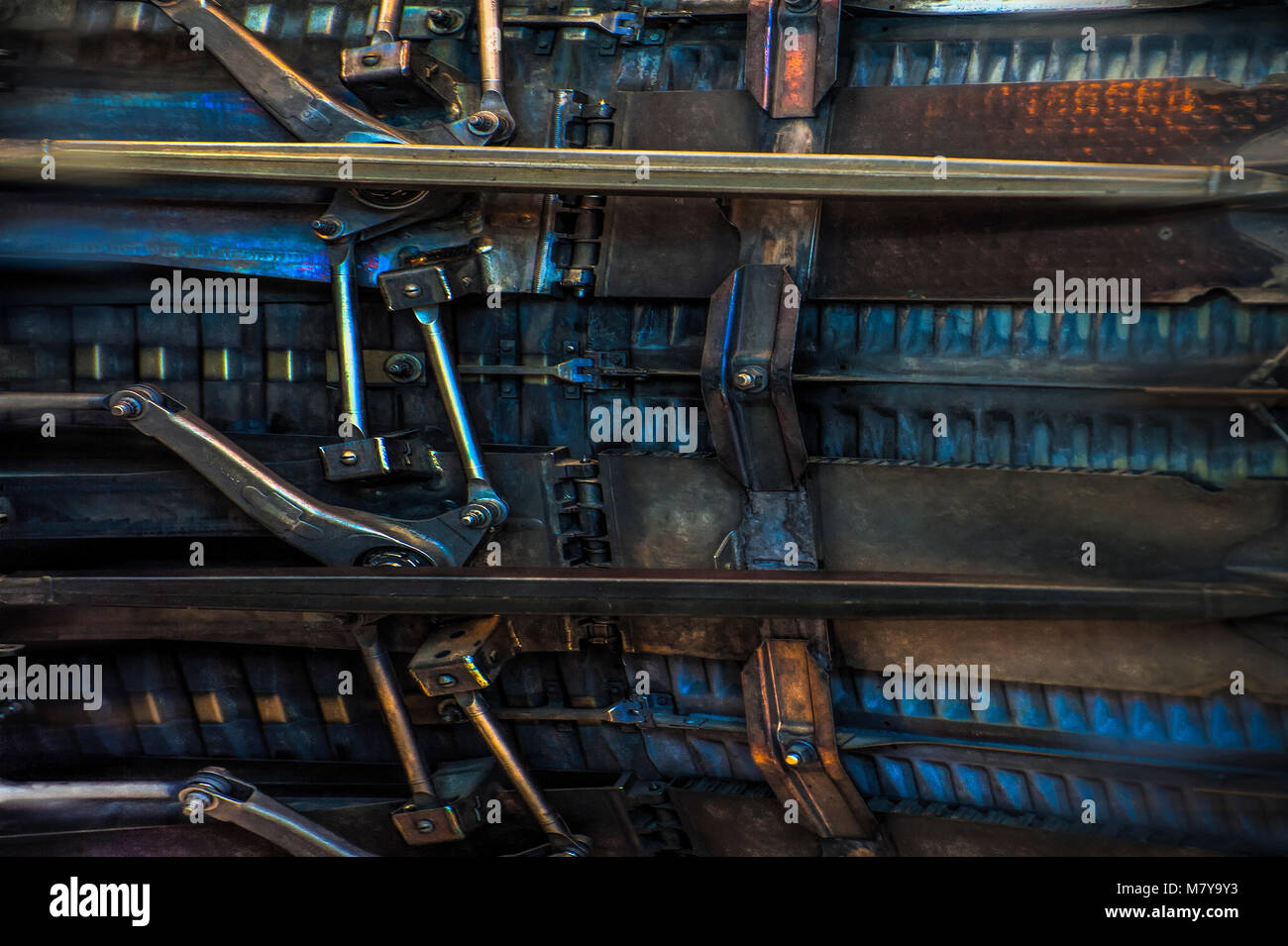 Closeup of a section of a rocket Stock Photo - Alamy
