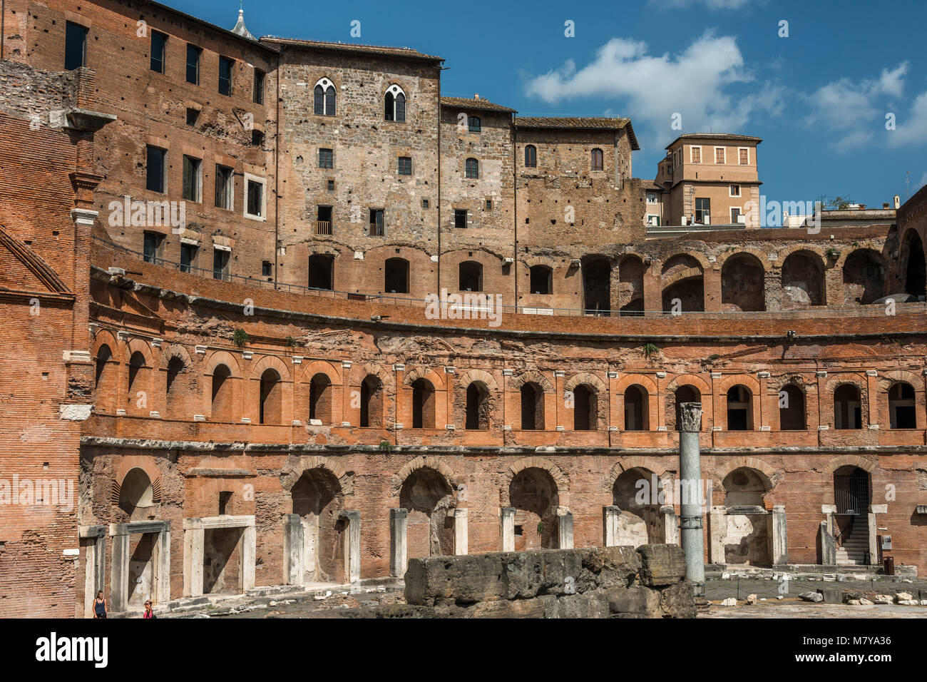 Das Trajansforum (Forum Traiani) in Rom Stock Photo
