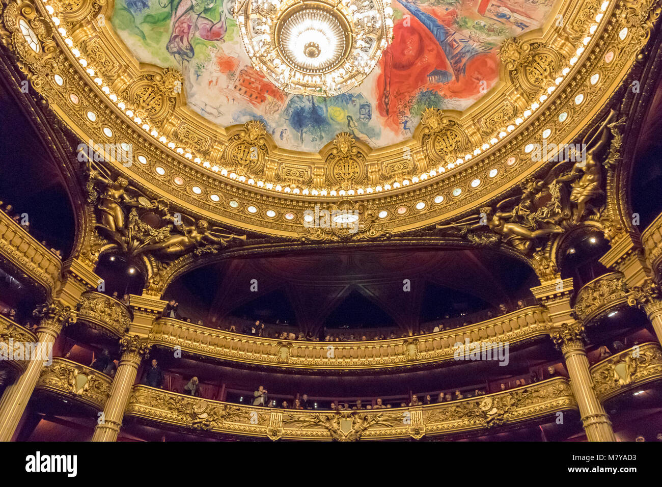 auditorium, Garnier Opera House, Paris, France Stock Photo
