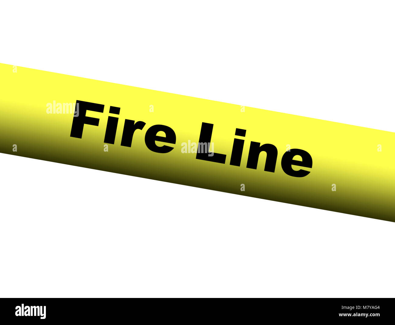 Yellow Fire Line Barrier Tape Stock Photo Alamy