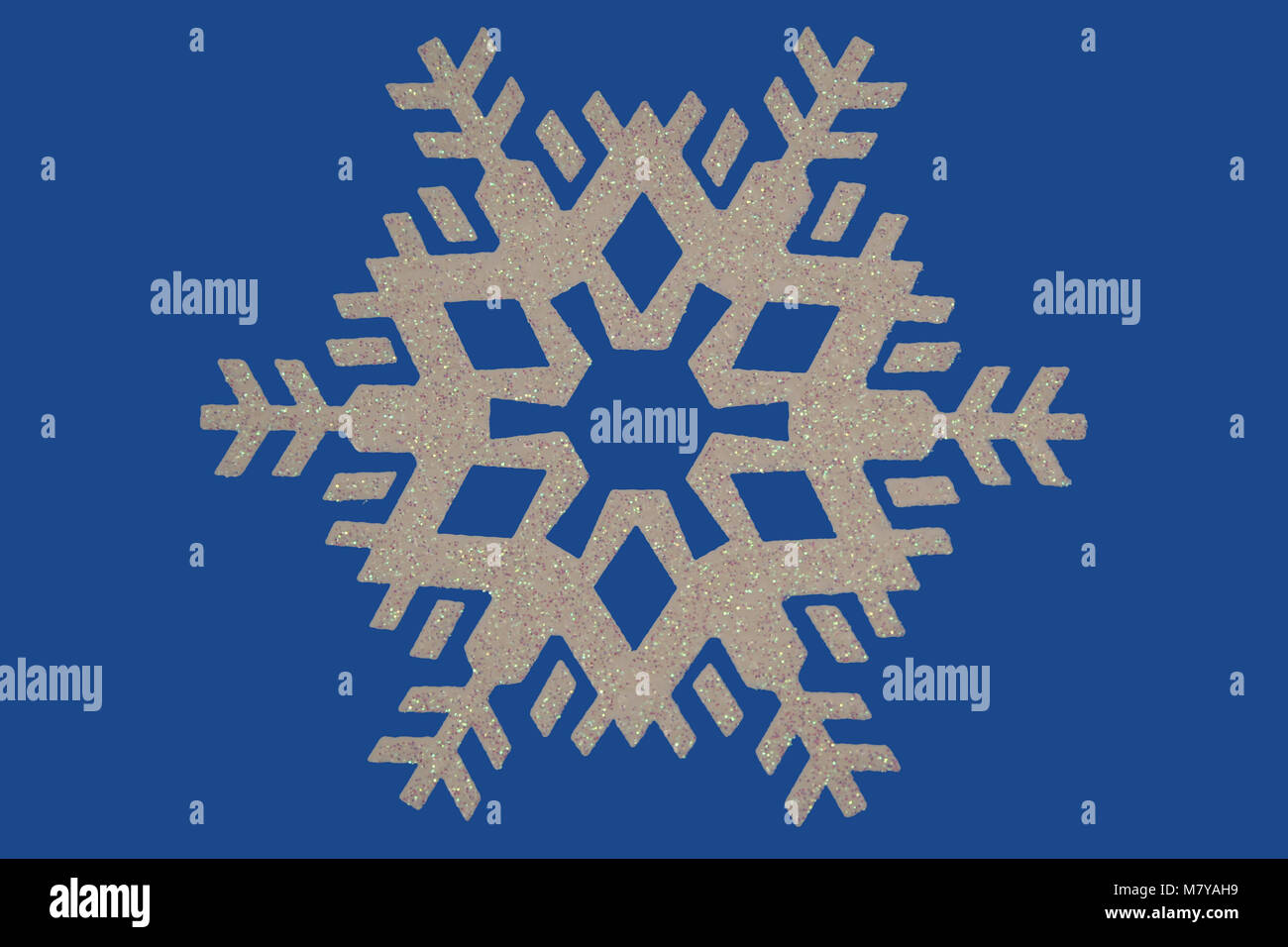 Snowflake blue background hi-res stock photography and images - Alamy