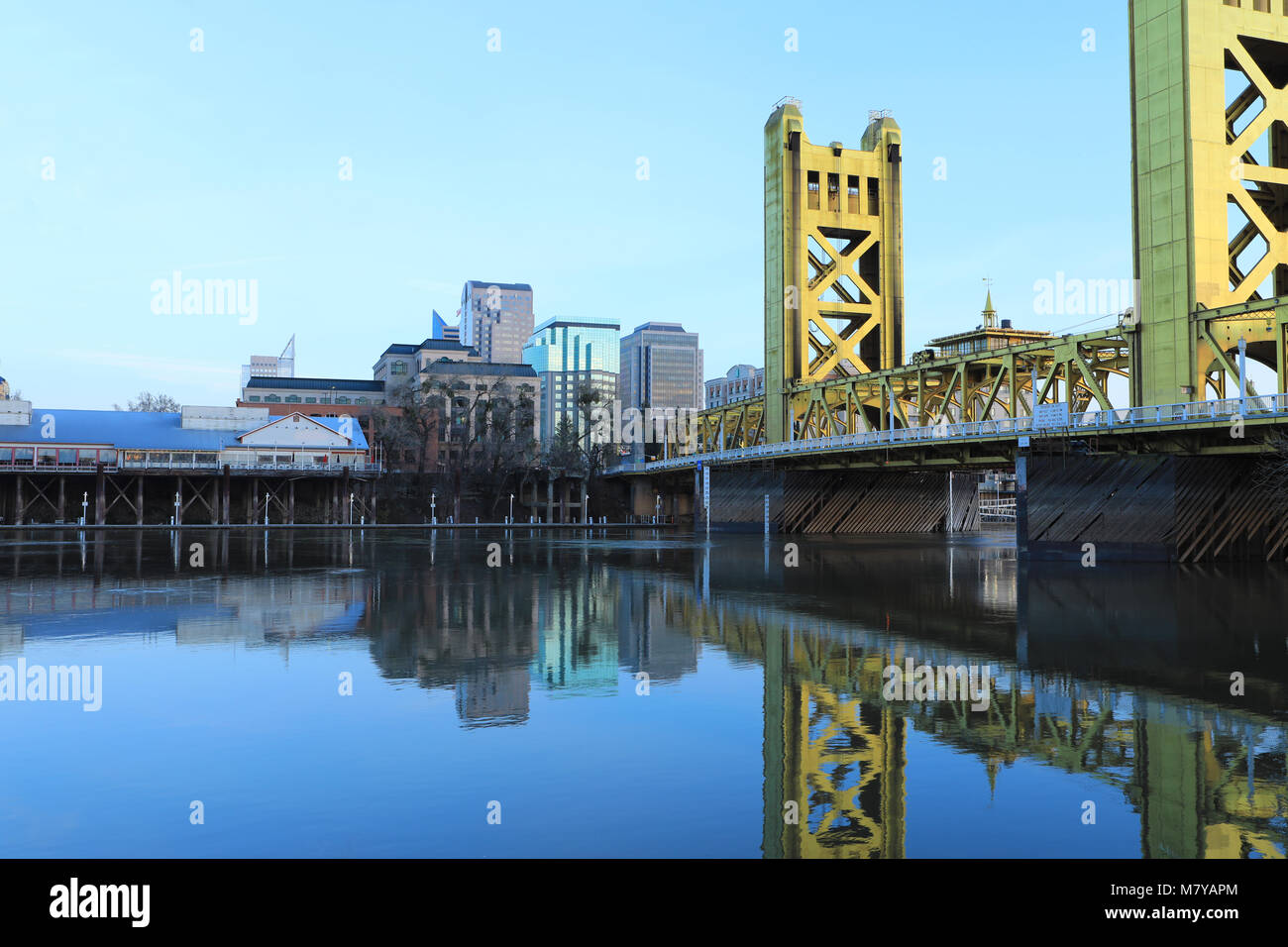 A View of the Tower Bridge, Sacramento, California Stock Photo - Alamy