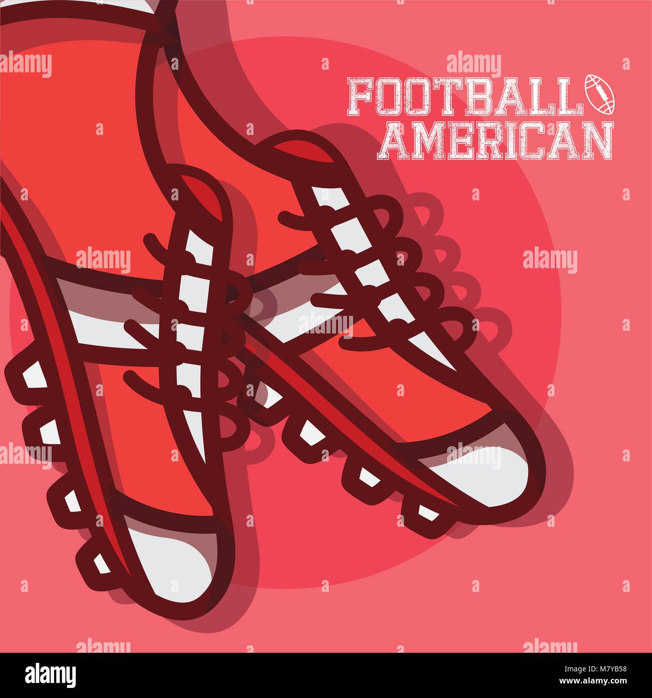 American football red design Stock Vector Image & Art - Alamy
