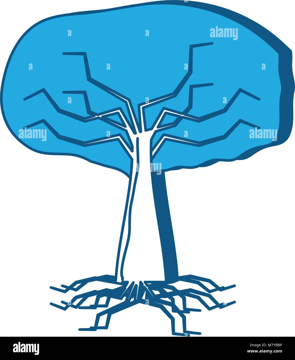 The tree shading Stock Vector Images - Alamy