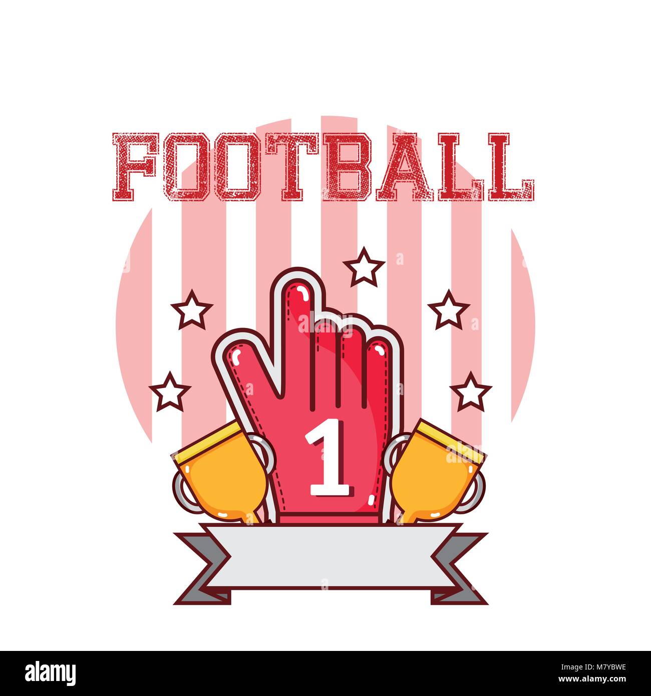Football trophy cups Stock Vector Image & Art - Alamy