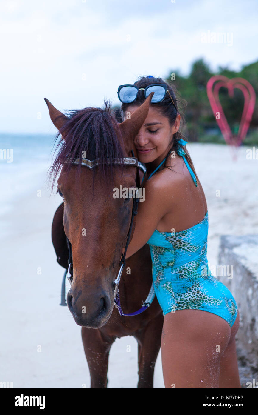 horse swimming costume