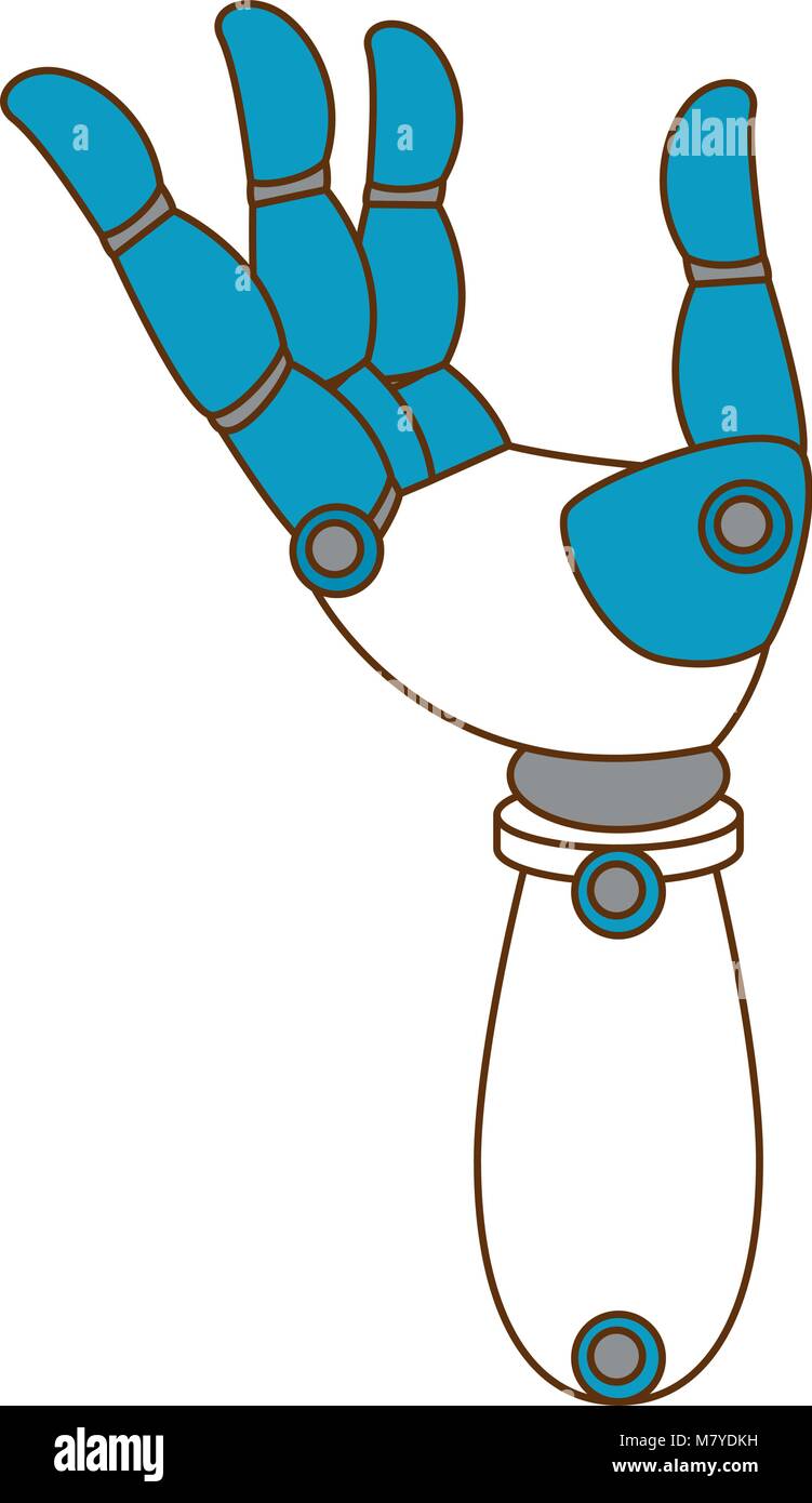 robot hand humanoid icon vector illustration design Stock Vector Image ...