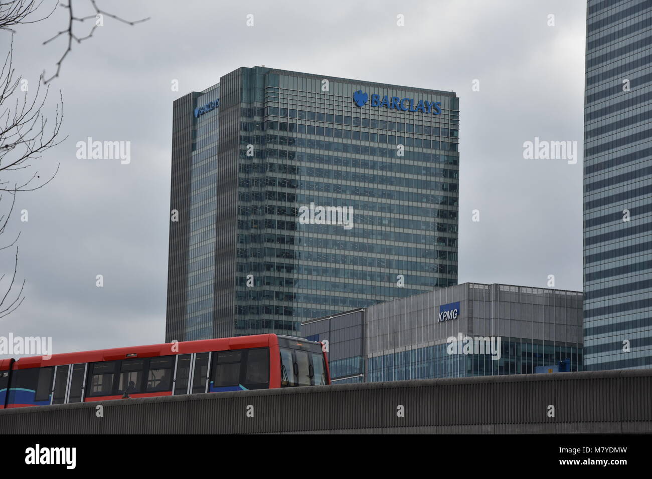 Barclays Bank Head Office Canary Wharf London United Kingdom Stock Photo