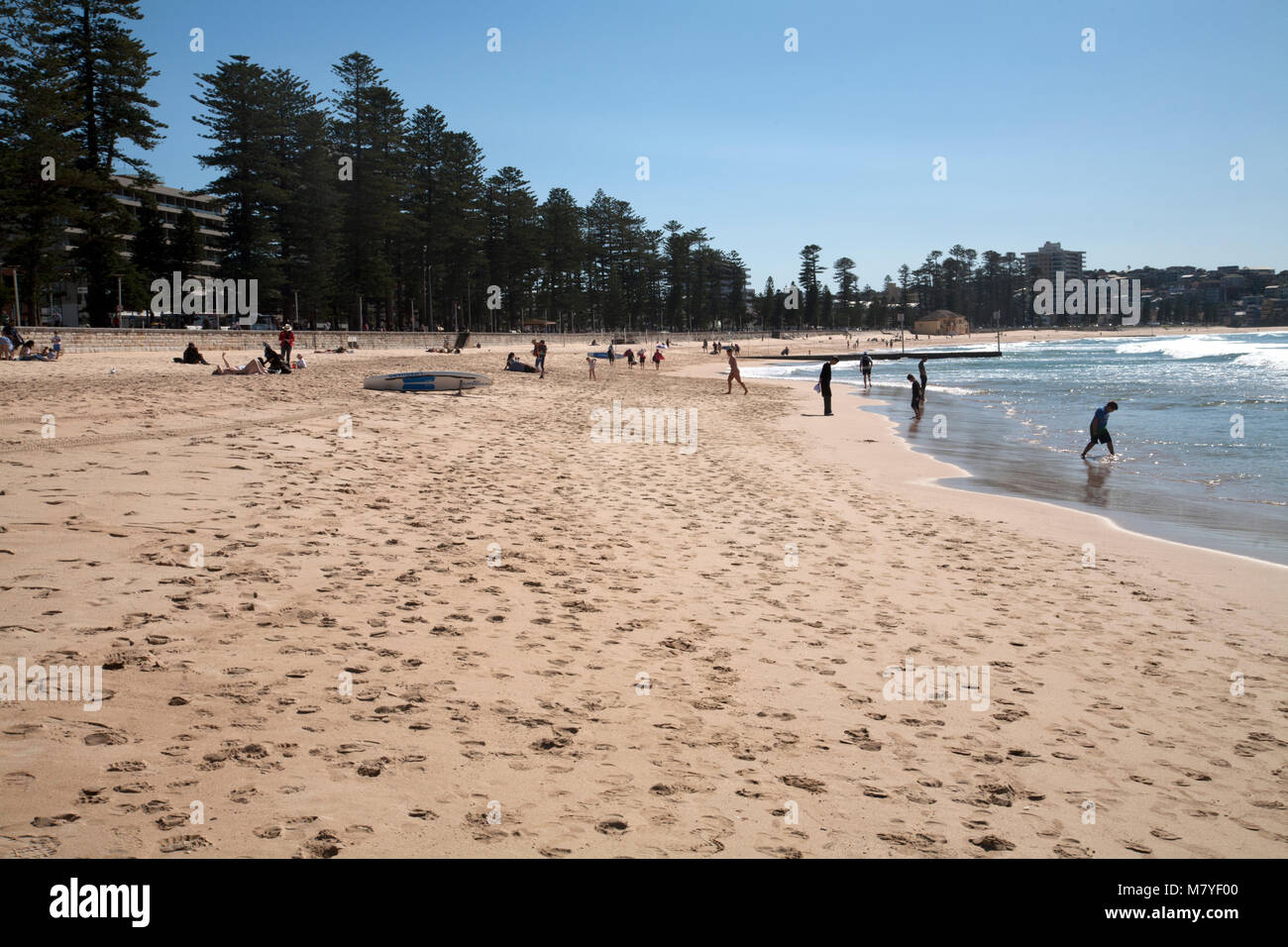 pacific ocean manly beach manly sydney new south wales australia Stock Photo