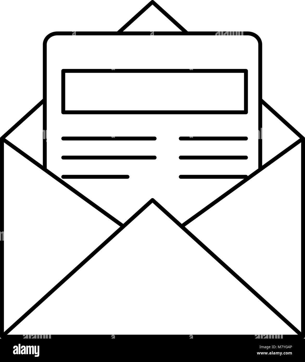 envelope mail isolated icon vector illustration design Stock Vector ...