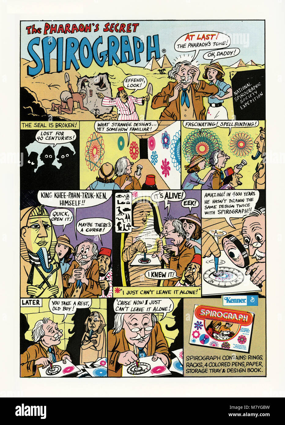 geometric comic strip Swinging wife thumbs
