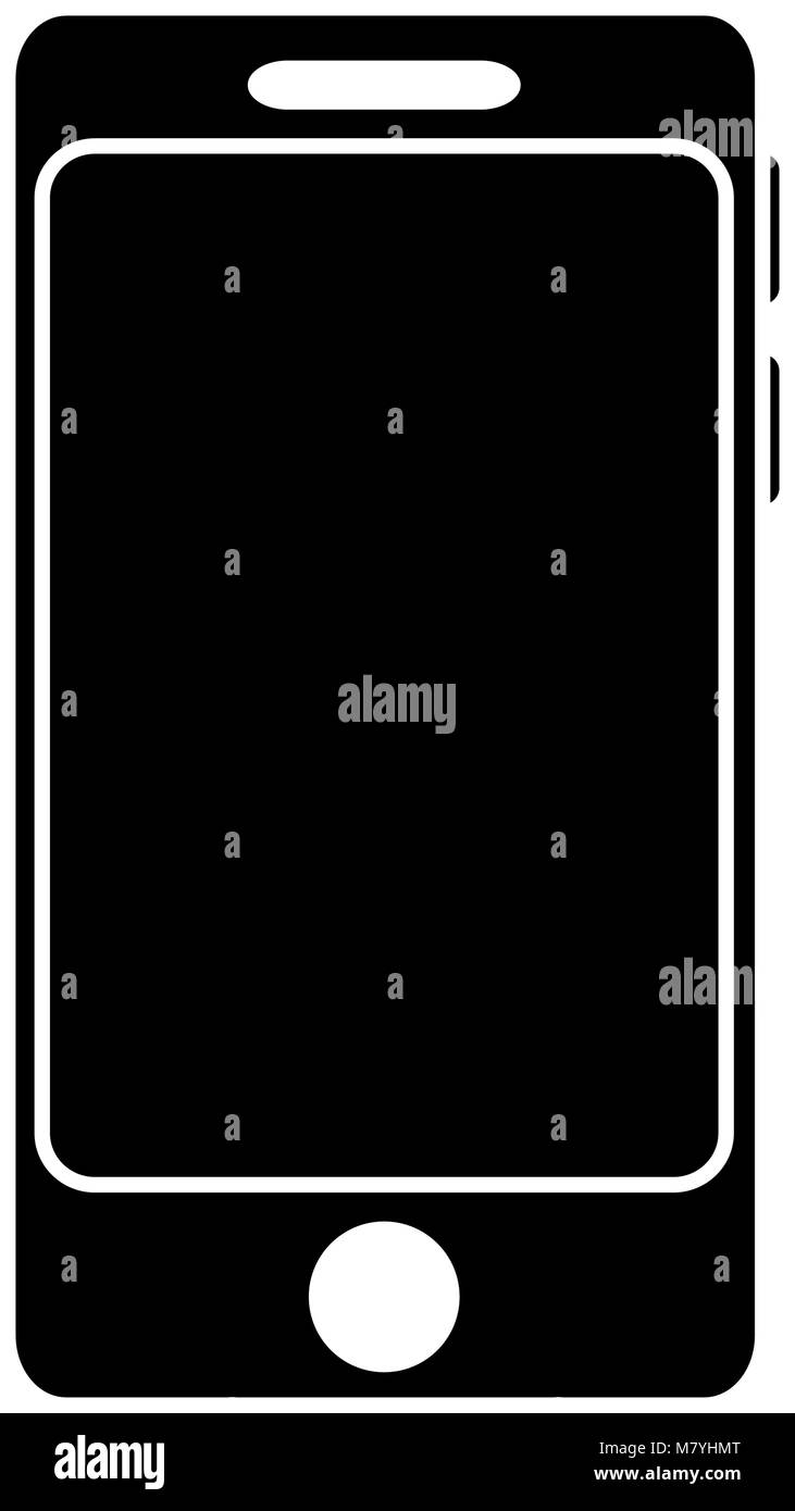 smartphone device isolated icon Stock Vector Image & Art - Alamy