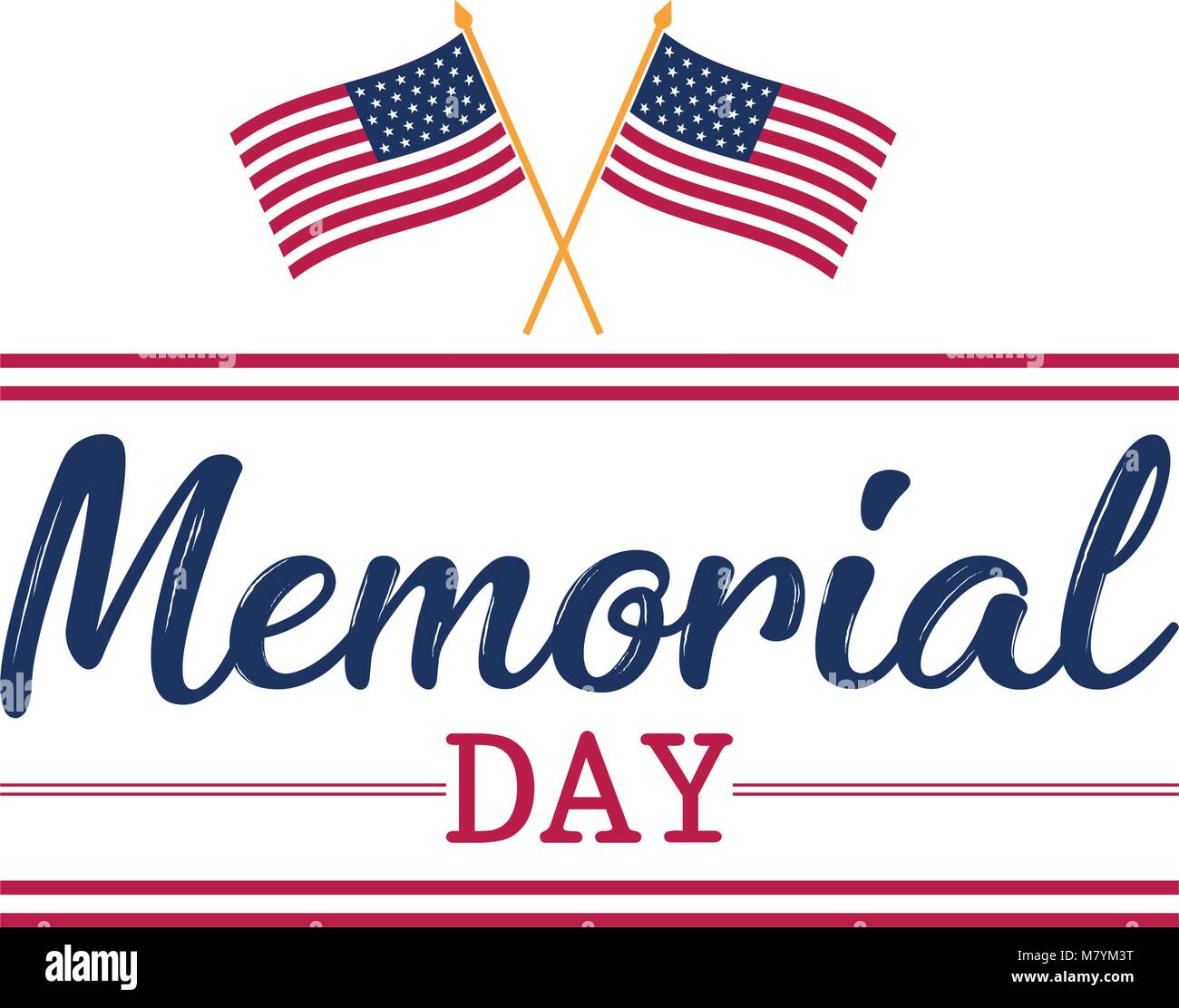 Memorial Day Banner Stock Vector Art Illustration Vector Image