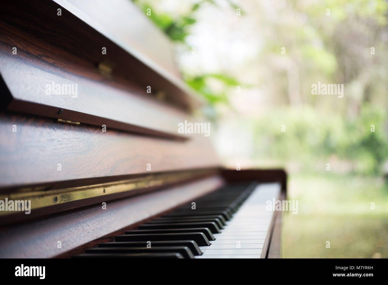 keyboard piano beautiful use for music background Stock Photo - Alamy