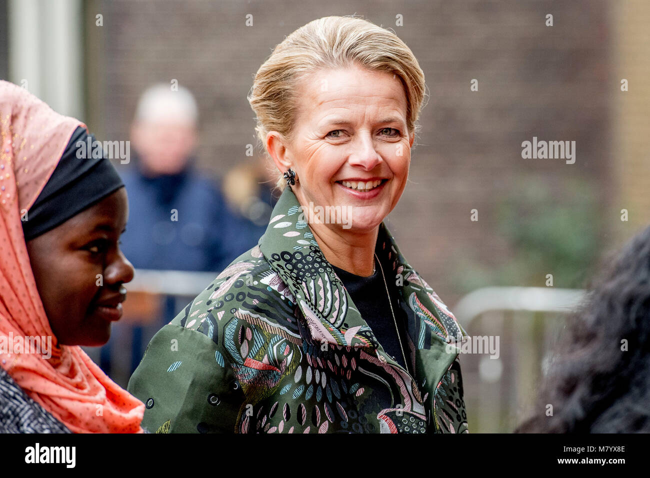 Vlaardingen, The Netherlands. 13th Mar, 2018. Vlaardingen, The Netherlands, 13 March 2018.Princess Mabel of The Netherlands receives the Geuzenpenning award for her work for Girls Not Brides in the Grote Kerk in Vlaardingen, The Netherlands, 13 March 2018. Girls Not Brides is committed to ending child marriage and enabling girls to fulfill their potential. Credit: Patrick van Katwijk /POINT DE VUE OUT -NO WIRE SERVICE- Credit: Patrick van Katwijk/Dutch Photo Press/dpa Credit: dpa picture alliance/Alamy Live News/dpa/Alamy Live News Stock Photo