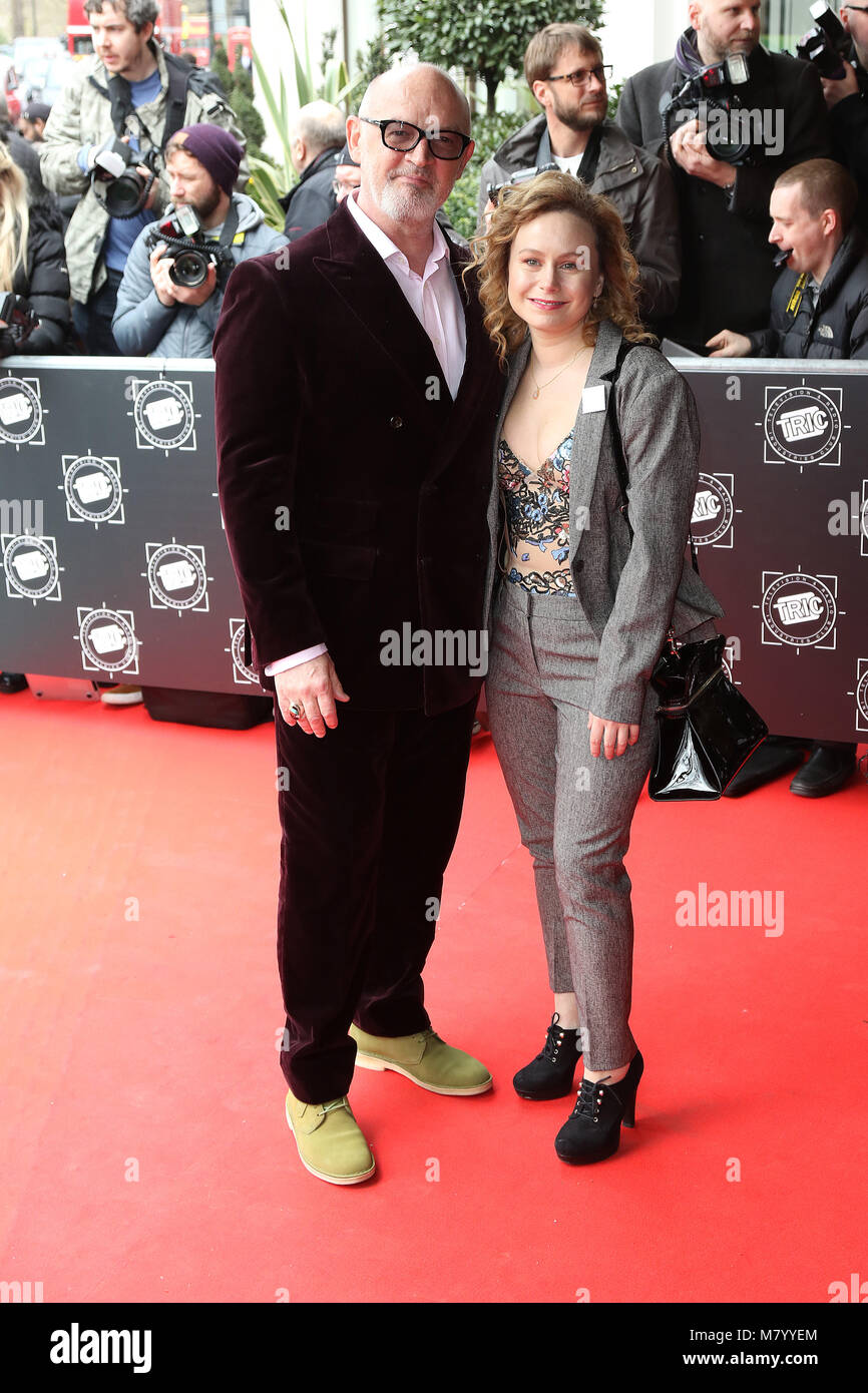 London, UK. 13th March, 2018. Connor McIntyre, Dolly Rose Campbell, TRIC awards, Grosvenor House Hotel, London UK, 13 March 2018, Photo by Richard Goldschmidt Credit: Rich Gold/Alamy Live News Stock Photo